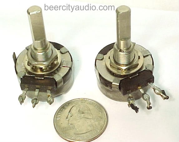 1K OHM CLAROSTAT QTY-1 TUBE AMPLIFIER VOLUME TAPER LOG POTS