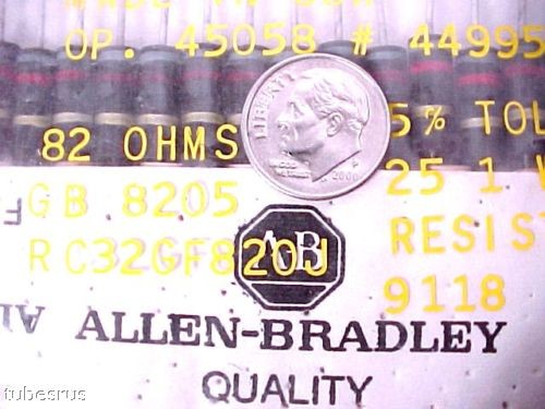 82 OHM 1 WATT ALLEN BRADLEY AB TUBE AMP CARBON RESISTORS