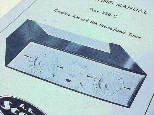 SCOTT AM FM MPX TUBE TUNER 12AX7 AMPLIFIER SCHEMATIC MANUAL