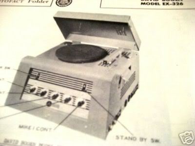 BOGEN EX-326 TUBE PHONO TURNTABLE SCHEMATIC MANUAL