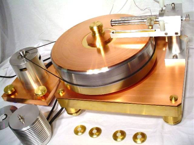 Tritium moving coil LP record air bearing tonearm turntable