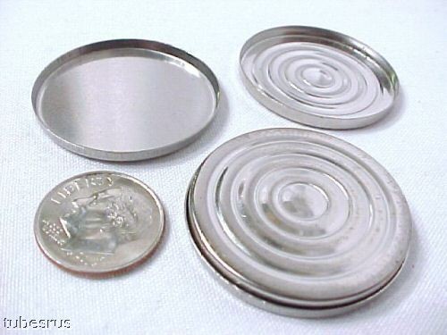 SILVER 1.25" DISC ALARM TUBE QTY-5 AMPLIFIER SWL CASE COVER