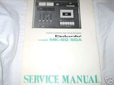 DOKORDER MK 50 CASSETTE TAPE SERVICE MANUAL SCHEMATIC