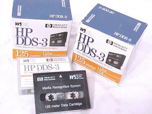 HP DDS-3 12GB 24GB 125M QTY-2 MINI DATA SYSTEM CARTRIDGES