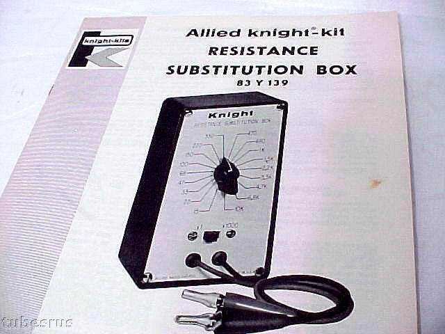 KNIGHT-KIT RESISTANCE SUB SUBSTITUTION BOX MANUAL