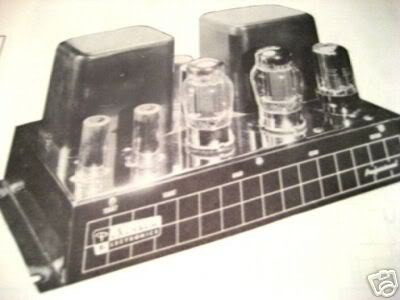 PEDERSEN W-50 6550 TUBE AMPLIFIER SCHEMATIC MANUAL