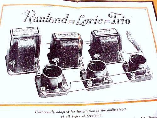 RAULAND LYRIC TRIO AUDIO AMPLIFIER RADIO AMP CATALOG