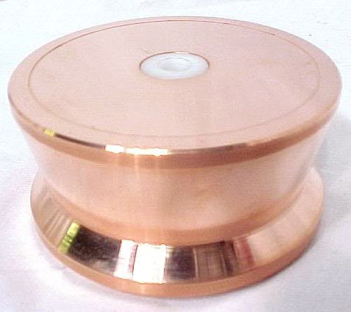 TRITIUM COPPER TURNTABLE LP RECORD PHONO WEIGHT 33 RPM