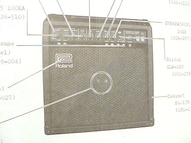 ROLAND BOLT-30 60 GUITAR AMP SERVICE SCHEMATIC MANUAL
