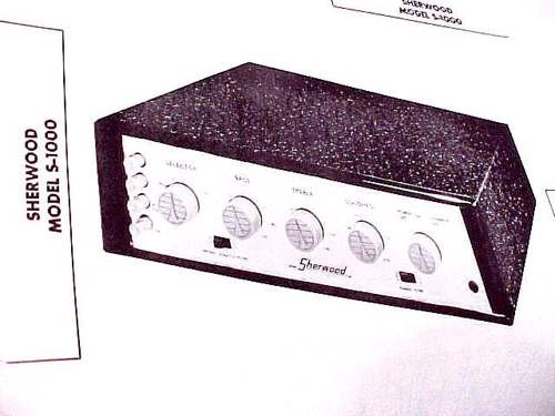 SHERWOOD S-1000 12AX7 TUBE PHONO AMPLIFIER SCHEMATIC