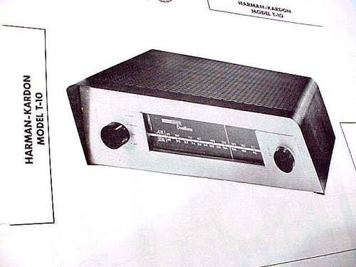 HARMAN KARDON MODEL T-10 FM AM TUNER SCHEMATIC