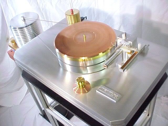 TRITIUM AIR BEARING BRASS PHONO TURNTABLE RECORD PLAYER