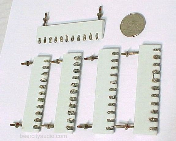 SILVER CERAMIC TEK TUBE AMPLIFIER TERMINAL STRIPS