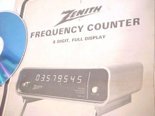 ZENITH 852-241 FREQUENCY COUNTER AMP SCHEMATIC MANUAL