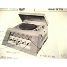 BOGEN EX-326 TUBE PHONO TURNTABLE SCHEMATIC MANUAL